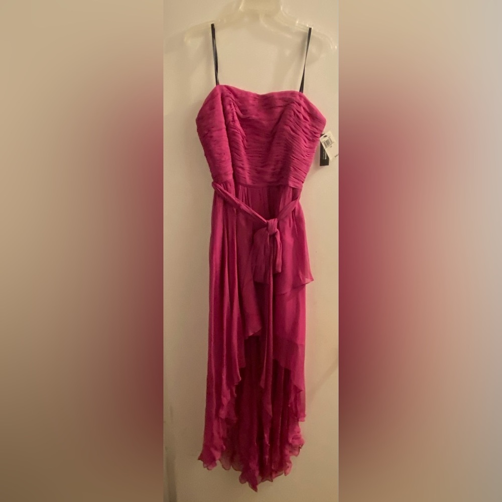 David Meister, Formal hi-lo slip dress, made exclusively for Neiman Marcus